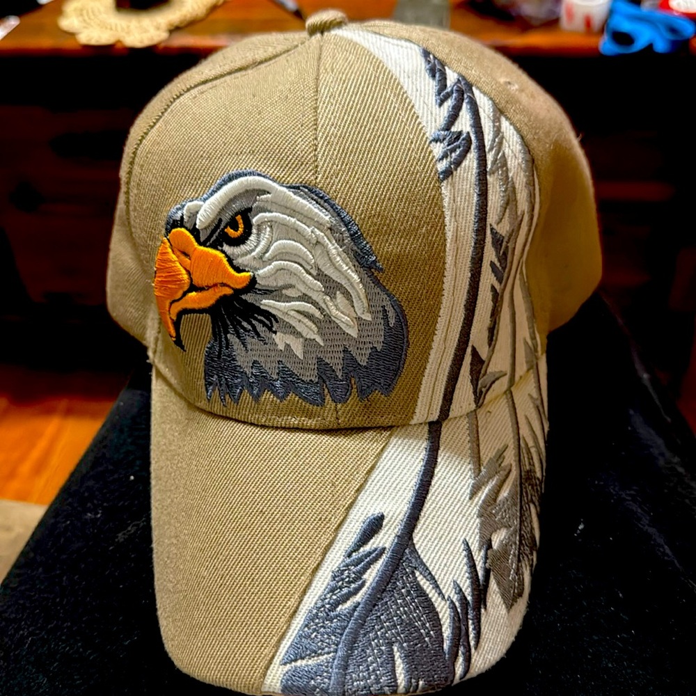 Hat with eagle on it